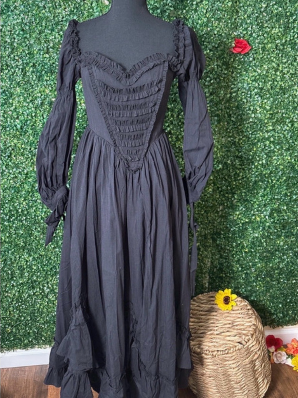 Lacemade Fallen Angel Corset Ruffled Maxi Dress